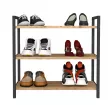 SHELVE 3 SR regl na topnky, borovica / ierna