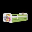 BABYDREAMS detsk poste 70x140 vzor zoo, zelen