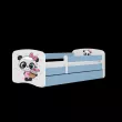 BABYDREAMS detsk poste 80x160 vzor panda, modr