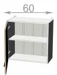 Skrinka digestor 60 Glamour Premi W6057, biela/grafit