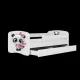 BABYDREAMS detsk poste 70x140 vzor panda, biela