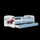 BABYDREAMS detsk poste 80x160 vzor formula, modr