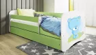 BABYDREAMS detsk poste so zsuvkou 70x140 vzor modr medvedk,