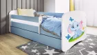 BABYDREAMS detsk poste so zsuvkou 70x140 vzor slon, modr