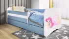 BABYDREAMS detsk poste so zsuvkou 70x140 vzor leiaca vla, m