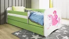 BABYDREAMS detsk poste so zsuvkou 70x140 vzor princezn na ko