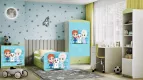 BABYDREAMS detsk poste so zsuvkou 80x160 vzor adov krovst