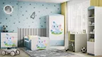 BABYDREAMS dvojdverov atnkov skria vzor slon, modr