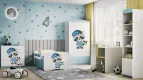 BABYDREAMS uplkov komoda vzor mval, modr