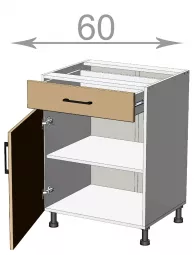 Kuchynsk skrinka so uplkom 60, Imperial LDD11S6082, IWAG