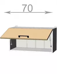 vklopn skrinka 70, IMPERIAL W7036, biela/biely mat