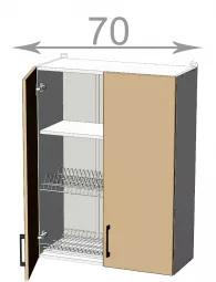 vysok skrinka s odkvapkvaom 70, IMPERIAL WD7092, biela/bianco