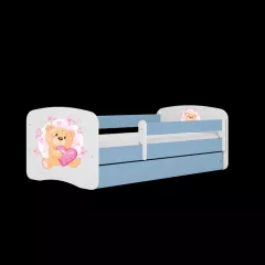 BABYDREAMS detsk poste 80x160 vzor medvedk a motliky,, modr