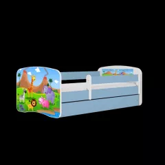 BABYDREAMS detsk poste 80x180 vzor safari, modr