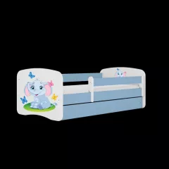 BABYDREAMS detsk poste so zsuvkou 70x140 vzor slon, modr