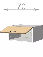 Kuchynsk nadstavba 70, Modest M7036, korpus biely, dvierka biel