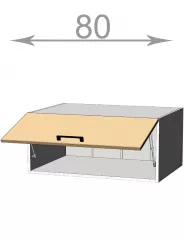 Kuchynsk nadstavba 80, Modest M8036, korpus biely, dvierka biel