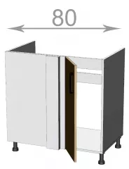 Kuchynsk rohov drezov skrinka 80, Modest BCS80821, korpus bie