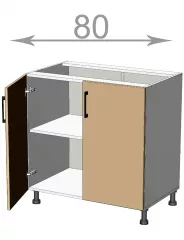 skrinka 80, MODEST l8082, biela/artwood