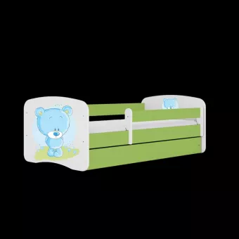 BABYDREAMS detsk poste 70x140 vzor modr medvedk, zelen