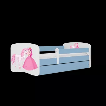 BABYDREAMS detsk poste 70x140 vzor princezn a k, modr