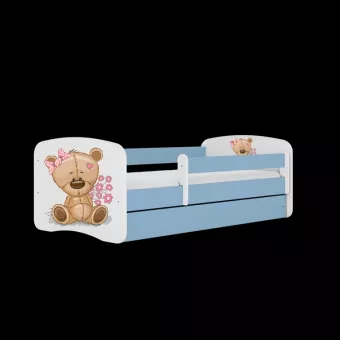 BABYDREAMS detsk poste 80x180 vzor medvedk, modr