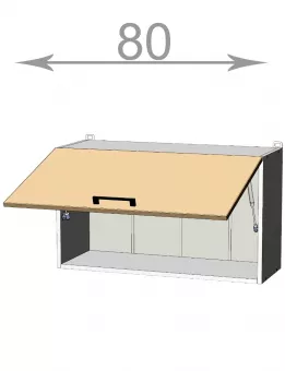 Vysok vklopn skrinka 80, MODEST w8046, biela/antracit