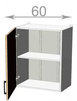 skrinka 60, IMPERIAL W60721, biela/biely mat