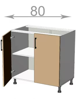 skrinka 80, IMPERIAL L8082, biela/biely lesk