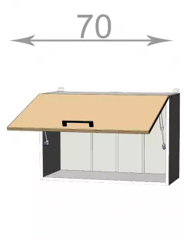 vysok vklopn skrinka 70, IMPERIAL W7046, biela/bianco lesk